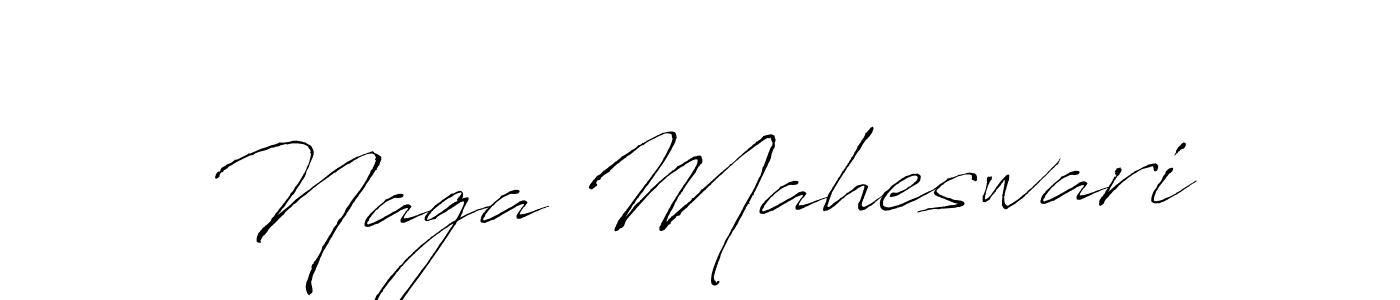 Make a beautiful signature design for name Naga Maheswari. With this signature (Antro_Vectra) style, you can create a handwritten signature for free. Naga Maheswari signature style 6 images and pictures png