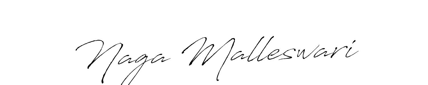 Naga Malleswari stylish signature style. Best Handwritten Sign (Antro_Vectra) for my name. Handwritten Signature Collection Ideas for my name Naga Malleswari. Naga Malleswari signature style 6 images and pictures png