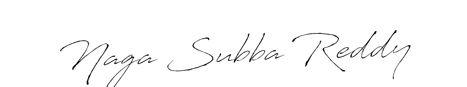 Create a beautiful signature design for name Naga Subba Reddy. With this signature (Antro_Vectra) fonts, you can make a handwritten signature for free. Naga Subba Reddy signature style 6 images and pictures png