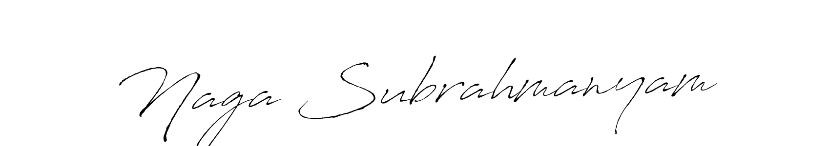 Antro_Vectra is a professional signature style that is perfect for those who want to add a touch of class to their signature. It is also a great choice for those who want to make their signature more unique. Get Naga Subrahmanyam name to fancy signature for free. Naga Subrahmanyam signature style 6 images and pictures png