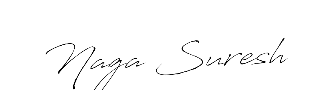 Create a beautiful signature design for name Naga Suresh. With this signature (Antro_Vectra) fonts, you can make a handwritten signature for free. Naga Suresh signature style 6 images and pictures png