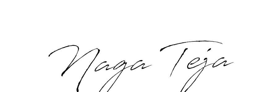 Use a signature maker to create a handwritten signature online. With this signature software, you can design (Antro_Vectra) your own signature for name Naga Teja. Naga Teja signature style 6 images and pictures png