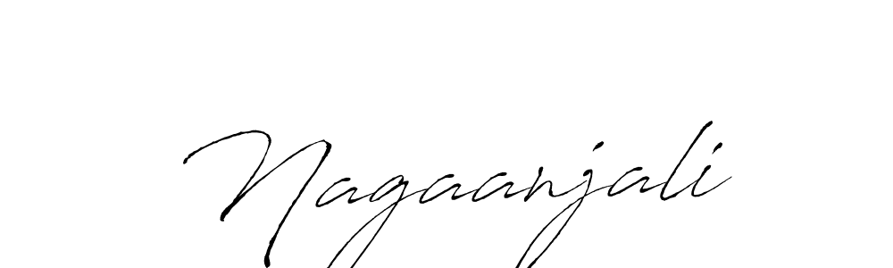 Use a signature maker to create a handwritten signature online. With this signature software, you can design (Antro_Vectra) your own signature for name Nagaanjali. Nagaanjali signature style 6 images and pictures png