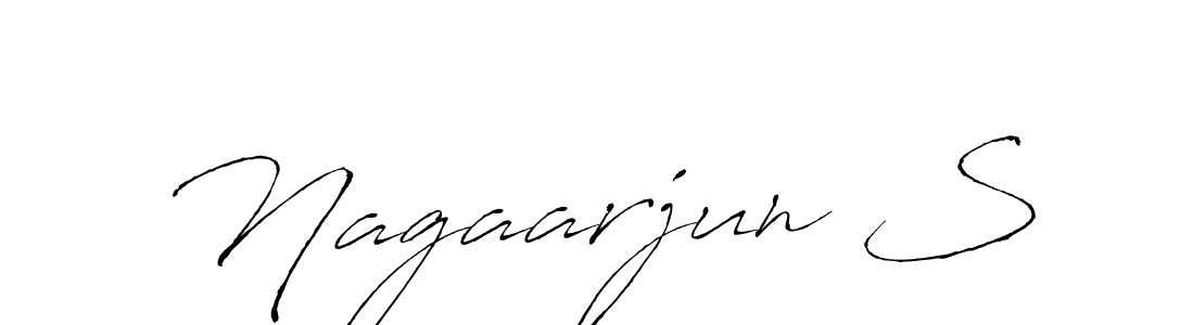 Make a beautiful signature design for name Nagaarjun S. With this signature (Antro_Vectra) style, you can create a handwritten signature for free. Nagaarjun S signature style 6 images and pictures png