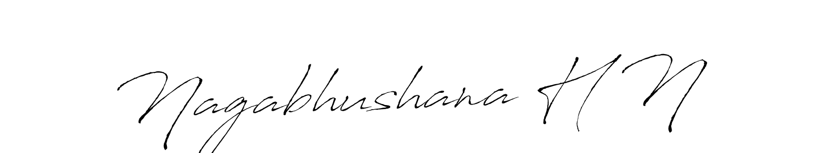 Nagabhushana H N stylish signature style. Best Handwritten Sign (Antro_Vectra) for my name. Handwritten Signature Collection Ideas for my name Nagabhushana H N. Nagabhushana H N signature style 6 images and pictures png