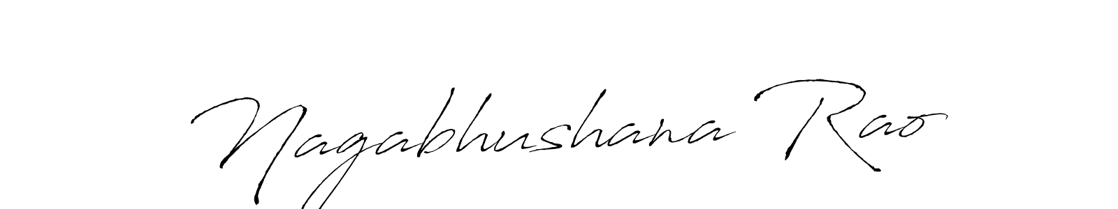 How to make Nagabhushana Rao signature? Antro_Vectra is a professional autograph style. Create handwritten signature for Nagabhushana Rao name. Nagabhushana Rao signature style 6 images and pictures png