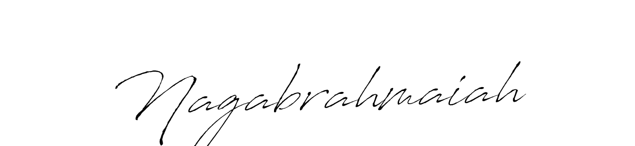 Make a beautiful signature design for name Nagabrahmaiah. With this signature (Antro_Vectra) style, you can create a handwritten signature for free. Nagabrahmaiah signature style 6 images and pictures png