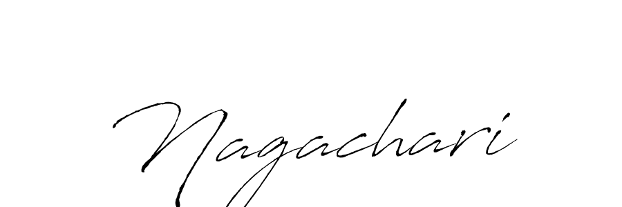 Make a beautiful signature design for name Nagachari. With this signature (Antro_Vectra) style, you can create a handwritten signature for free. Nagachari signature style 6 images and pictures png