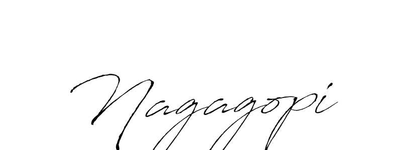 How to make Nagagopi signature? Antro_Vectra is a professional autograph style. Create handwritten signature for Nagagopi name. Nagagopi signature style 6 images and pictures png