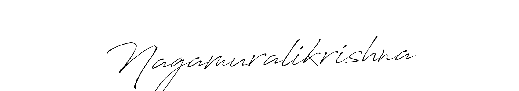 Make a beautiful signature design for name Nagamuralikrishna. With this signature (Antro_Vectra) style, you can create a handwritten signature for free. Nagamuralikrishna signature style 6 images and pictures png