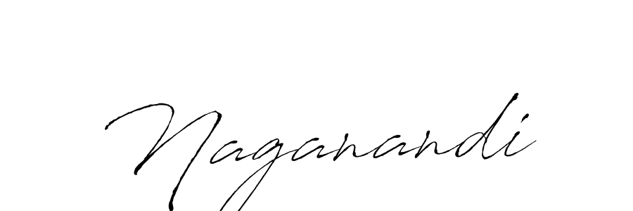 Make a beautiful signature design for name Naganandi. With this signature (Antro_Vectra) style, you can create a handwritten signature for free. Naganandi signature style 6 images and pictures png