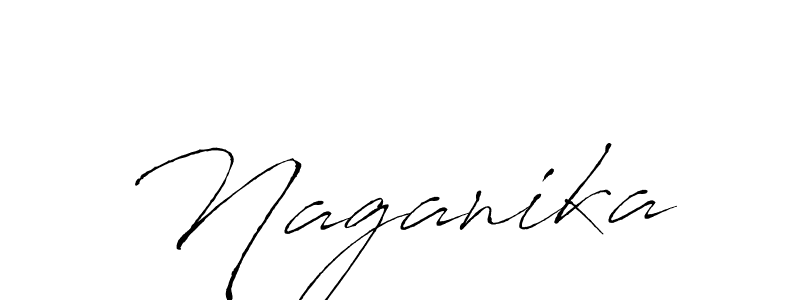 How to make Naganika signature? Antro_Vectra is a professional autograph style. Create handwritten signature for Naganika name. Naganika signature style 6 images and pictures png