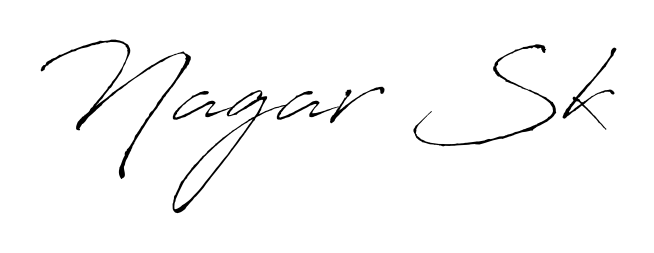 Try this chic Nagar Sk handwritten sign style. Using Antro_Vectra font elements, it gives your name a sleek, memorable identity. Nagar Sk signature style 6 images and pictures png