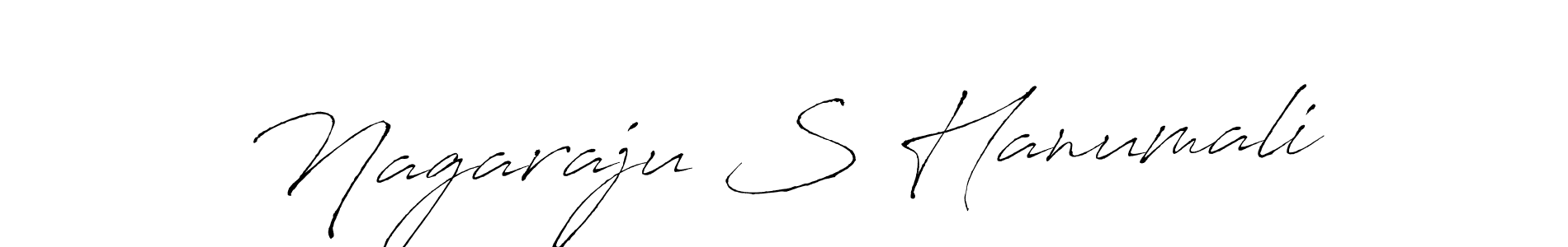 Create a beautiful signature design for name Nagaraju S Hanumali. With this signature (Antro_Vectra) fonts, you can make a handwritten signature for free. Nagaraju S Hanumali signature style 6 images and pictures png