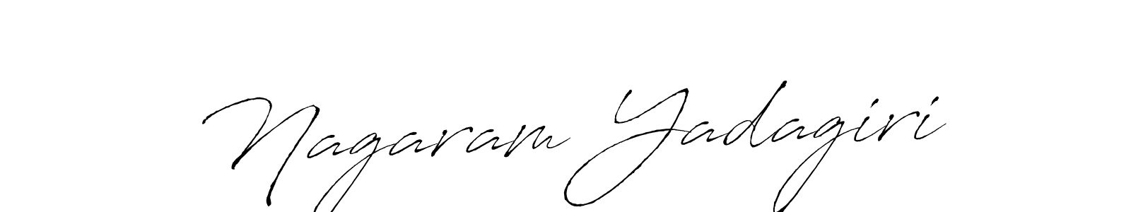 Create a beautiful signature design for name Nagaram Yadagiri. With this signature (Antro_Vectra) fonts, you can make a handwritten signature for free. Nagaram Yadagiri signature style 6 images and pictures png