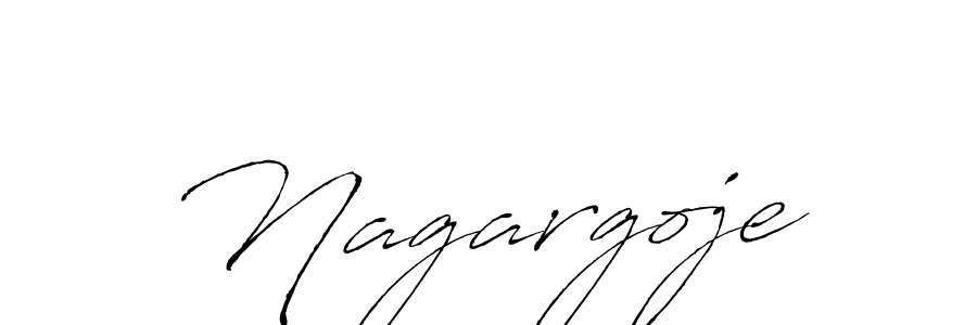 Create a beautiful signature design for name Nagargoje. With this signature (Antro_Vectra) fonts, you can make a handwritten signature for free. Nagargoje signature style 6 images and pictures png