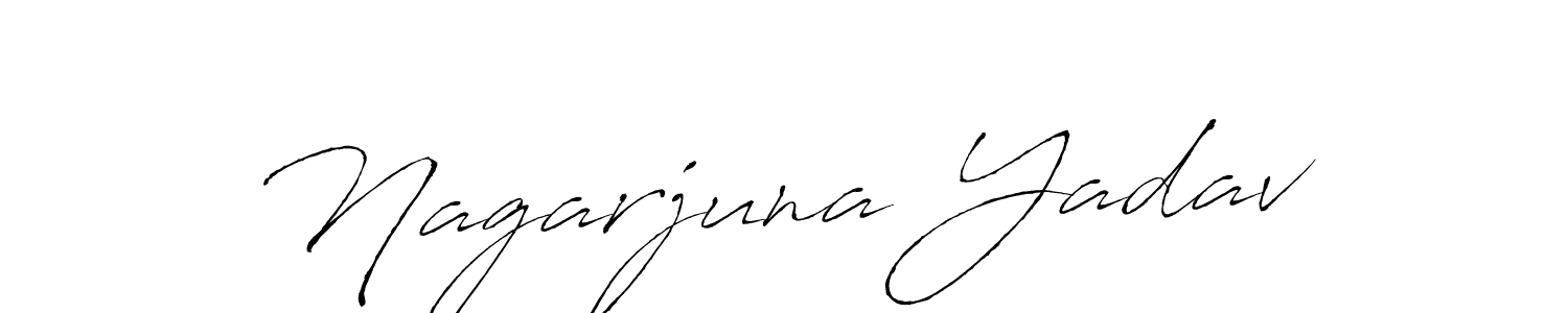 How to make Nagarjuna Yadav signature? Antro_Vectra is a professional autograph style. Create handwritten signature for Nagarjuna Yadav name. Nagarjuna Yadav signature style 6 images and pictures png
