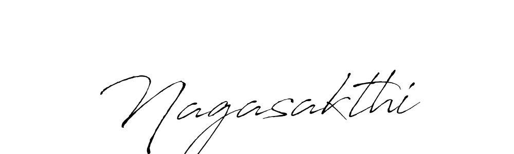 Make a beautiful signature design for name Nagasakthi. With this signature (Antro_Vectra) style, you can create a handwritten signature for free. Nagasakthi signature style 6 images and pictures png