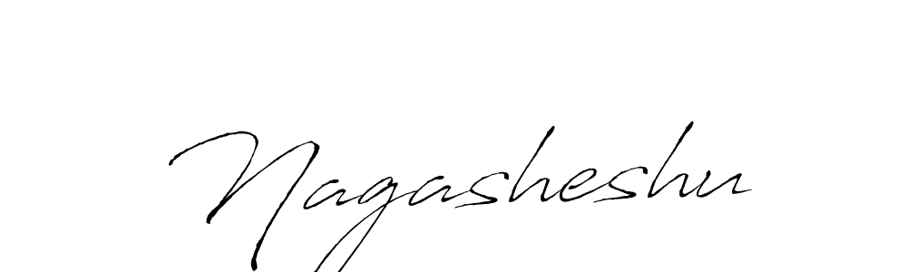Use a signature maker to create a handwritten signature online. With this signature software, you can design (Antro_Vectra) your own signature for name Nagasheshu. Nagasheshu signature style 6 images and pictures png