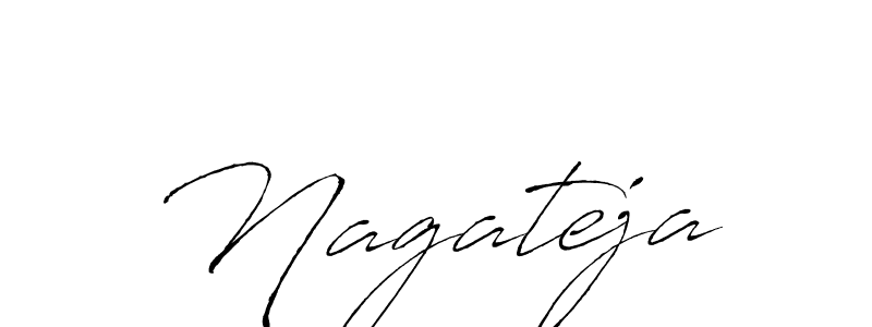 Make a beautiful signature design for name Nagateja. With this signature (Antro_Vectra) style, you can create a handwritten signature for free. Nagateja signature style 6 images and pictures png