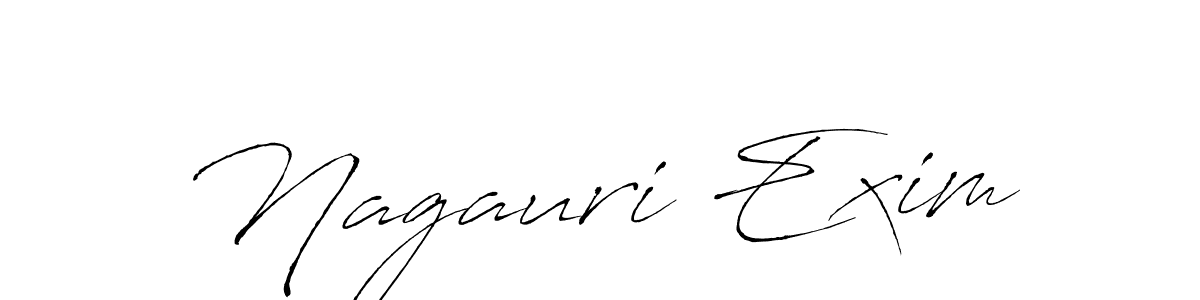 You should practise on your own different ways (Antro_Vectra) to write your name (Nagauri Exim) in signature. don't let someone else do it for you. Nagauri Exim signature style 6 images and pictures png