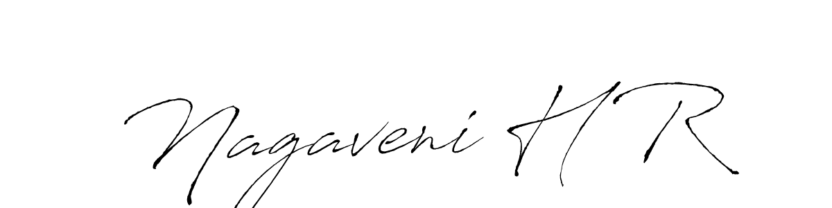 Use a signature maker to create a handwritten signature online. With this signature software, you can design (Antro_Vectra) your own signature for name Nagaveni H R. Nagaveni H R signature style 6 images and pictures png