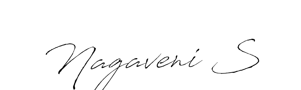 Also You can easily find your signature by using the search form. We will create Nagaveni S name handwritten signature images for you free of cost using Antro_Vectra sign style. Nagaveni S signature style 6 images and pictures png