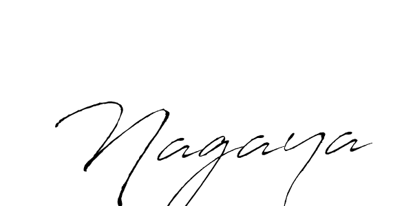 Make a beautiful signature design for name Nagaya. With this signature (Antro_Vectra) style, you can create a handwritten signature for free. Nagaya signature style 6 images and pictures png