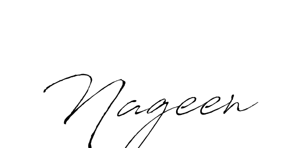 How to make Nageen signature? Antro_Vectra is a professional autograph style. Create handwritten signature for Nageen name. Nageen signature style 6 images and pictures png