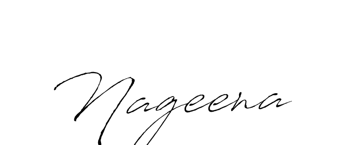 Create a beautiful signature design for name Nageena. With this signature (Antro_Vectra) fonts, you can make a handwritten signature for free. Nageena signature style 6 images and pictures png