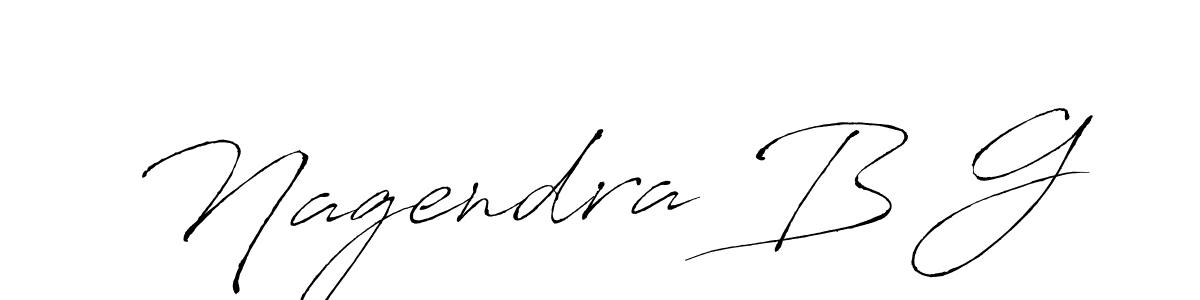 Design your own signature with our free online signature maker. With this signature software, you can create a handwritten (Antro_Vectra) signature for name Nagendra B G. Nagendra B G signature style 6 images and pictures png