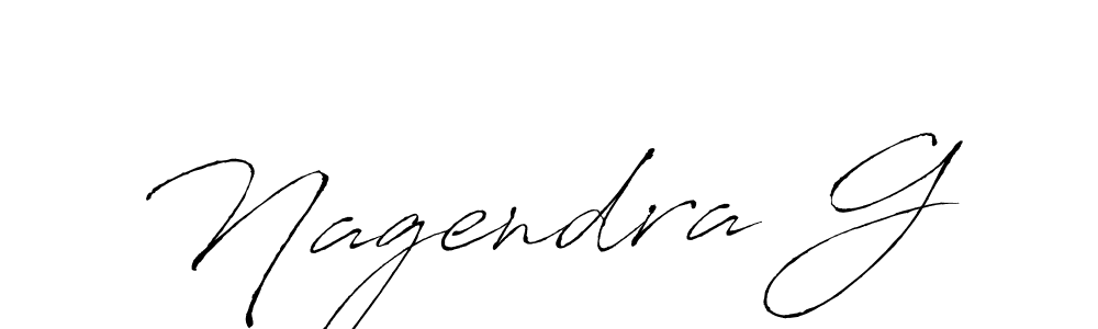 How to make Nagendra G name signature. Use Antro_Vectra style for creating short signs online. This is the latest handwritten sign. Nagendra G signature style 6 images and pictures png