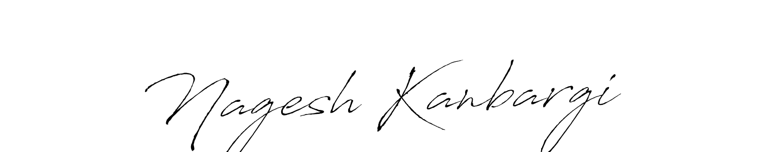 How to make Nagesh Kanbargi name signature. Use Antro_Vectra style for creating short signs online. This is the latest handwritten sign. Nagesh Kanbargi signature style 6 images and pictures png