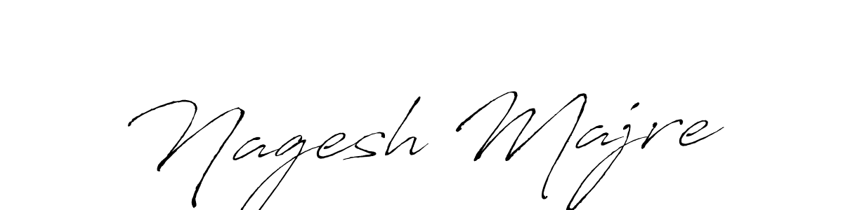 How to make Nagesh Majre name signature. Use Antro_Vectra style for creating short signs online. This is the latest handwritten sign. Nagesh Majre signature style 6 images and pictures png