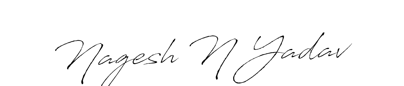 Also You can easily find your signature by using the search form. We will create Nagesh N Yadav name handwritten signature images for you free of cost using Antro_Vectra sign style. Nagesh N Yadav signature style 6 images and pictures png