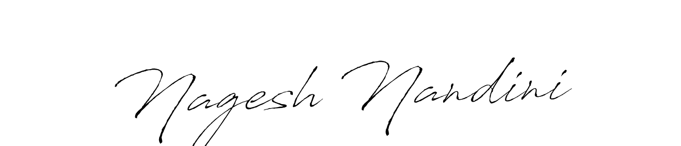 Nagesh Nandini stylish signature style. Best Handwritten Sign (Antro_Vectra) for my name. Handwritten Signature Collection Ideas for my name Nagesh Nandini. Nagesh Nandini signature style 6 images and pictures png