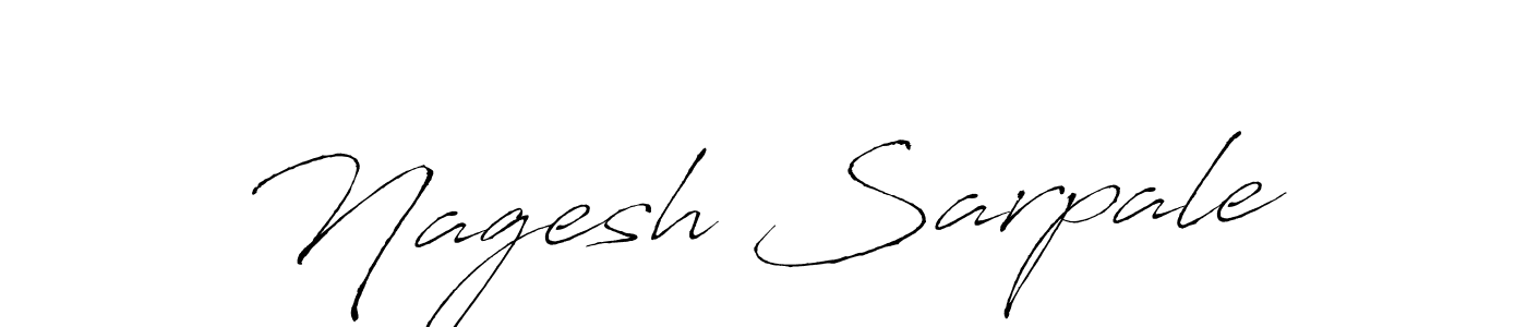 How to make Nagesh Sarpale signature? Antro_Vectra is a professional autograph style. Create handwritten signature for Nagesh Sarpale name. Nagesh Sarpale signature style 6 images and pictures png