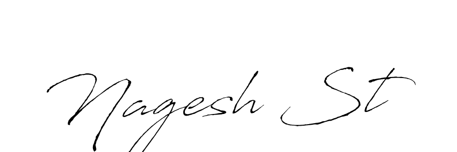 Create a beautiful signature design for name Nagesh St. With this signature (Antro_Vectra) fonts, you can make a handwritten signature for free. Nagesh St signature style 6 images and pictures png