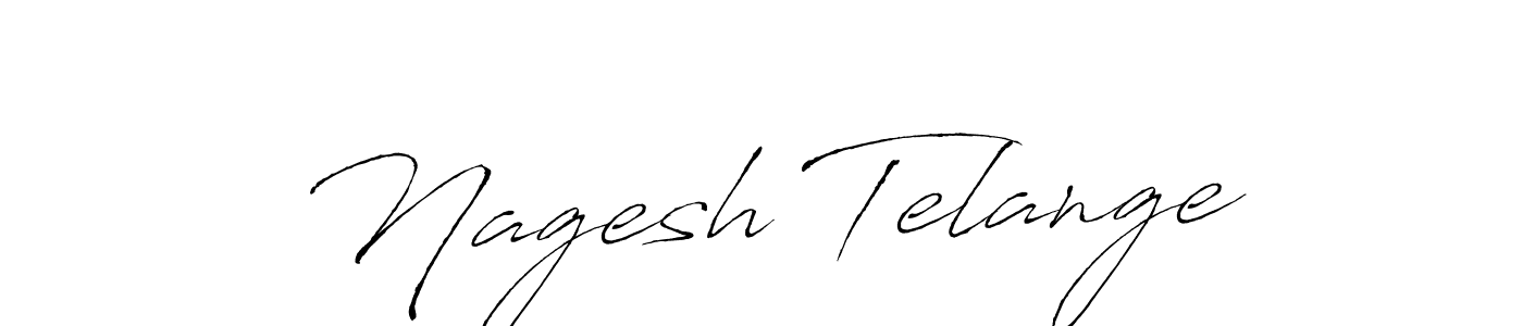 Nagesh Telange stylish signature style. Best Handwritten Sign (Antro_Vectra) for my name. Handwritten Signature Collection Ideas for my name Nagesh Telange. Nagesh Telange signature style 6 images and pictures png