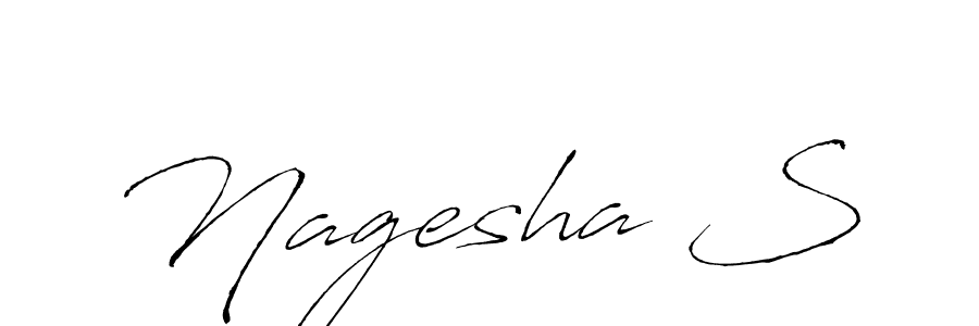 Similarly Antro_Vectra is the best handwritten signature design. Signature creator online .You can use it as an online autograph creator for name Nagesha S. Nagesha S signature style 6 images and pictures png