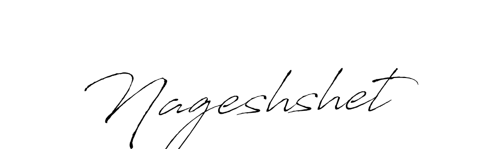 Use a signature maker to create a handwritten signature online. With this signature software, you can design (Antro_Vectra) your own signature for name Nageshshet. Nageshshet signature style 6 images and pictures png