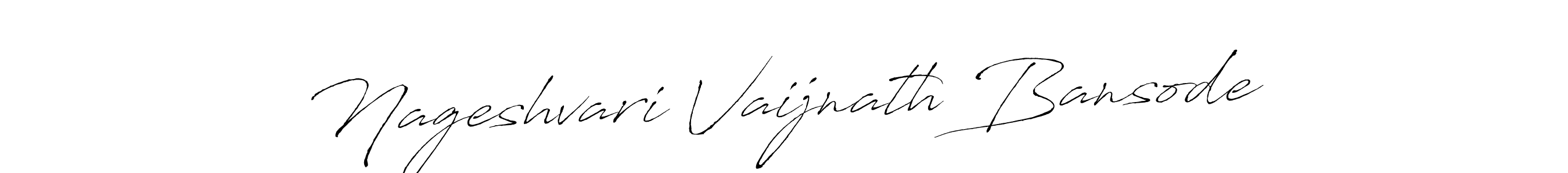 Make a beautiful signature design for name Nageshvari Vaijnath Bansode. Use this online signature maker to create a handwritten signature for free. Nageshvari Vaijnath Bansode signature style 6 images and pictures png
