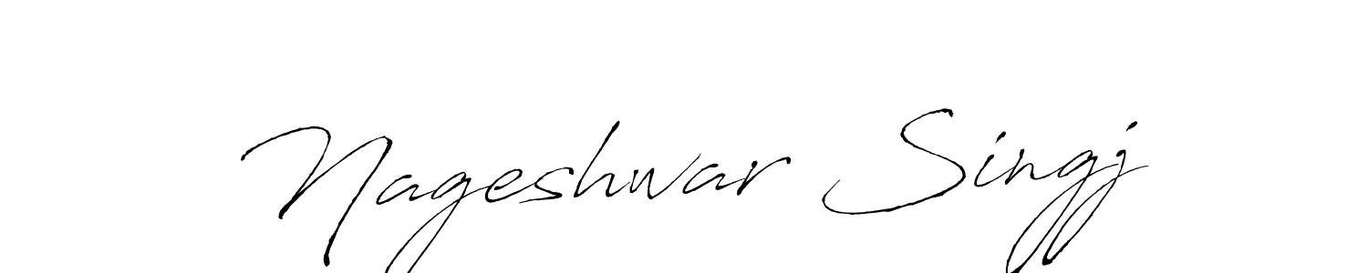 Design your own signature with our free online signature maker. With this signature software, you can create a handwritten (Antro_Vectra) signature for name Nageshwar Singj. Nageshwar Singj signature style 6 images and pictures png