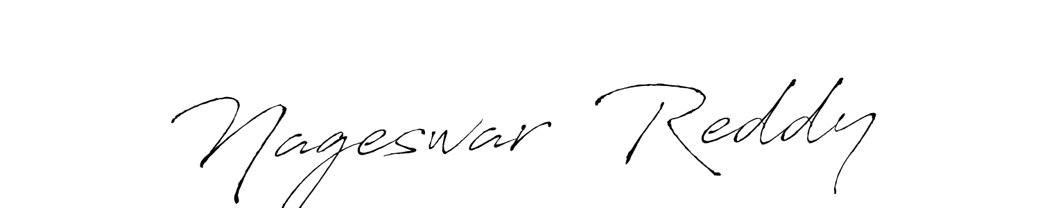 The best way (Antro_Vectra) to make a short signature is to pick only two or three words in your name. The name Nageswar  Reddy include a total of six letters. For converting this name. Nageswar  Reddy signature style 6 images and pictures png