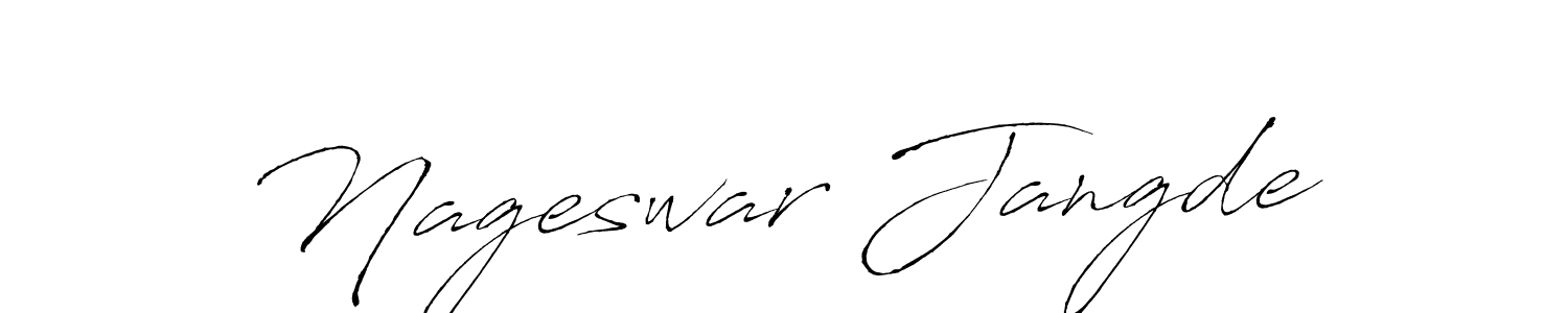 Design your own signature with our free online signature maker. With this signature software, you can create a handwritten (Antro_Vectra) signature for name Nageswar Jangde. Nageswar Jangde signature style 6 images and pictures png