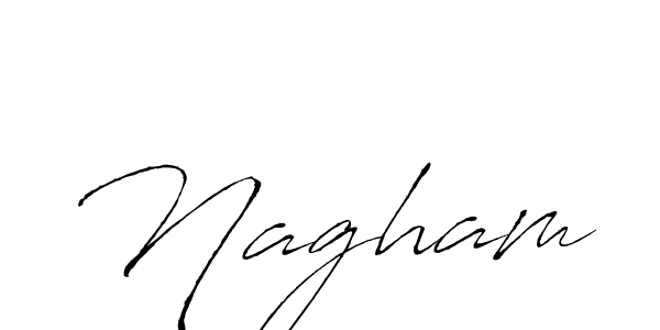 Use a signature maker to create a handwritten signature online. With this signature software, you can design (Antro_Vectra) your own signature for name Nagham. Nagham signature style 6 images and pictures png