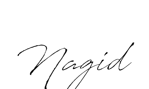 Design your own signature with our free online signature maker. With this signature software, you can create a handwritten (Antro_Vectra) signature for name Nagid. Nagid signature style 6 images and pictures png