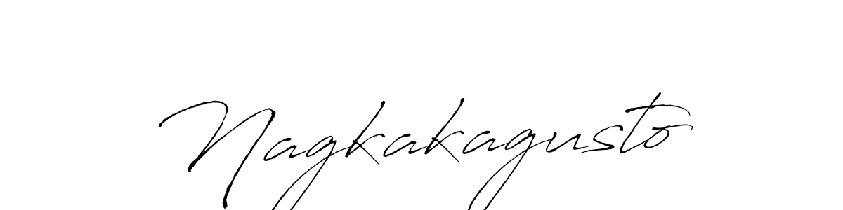 How to make Nagkakagusto name signature. Use Antro_Vectra style for creating short signs online. This is the latest handwritten sign. Nagkakagusto signature style 6 images and pictures png