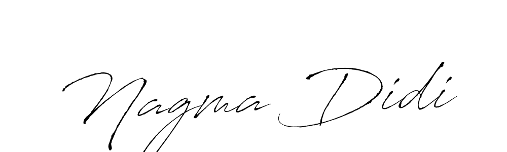 Nagma Didi stylish signature style. Best Handwritten Sign (Antro_Vectra) for my name. Handwritten Signature Collection Ideas for my name Nagma Didi. Nagma Didi signature style 6 images and pictures png