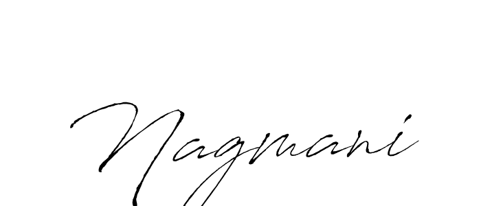 Design your own signature with our free online signature maker. With this signature software, you can create a handwritten (Antro_Vectra) signature for name Nagmani. Nagmani signature style 6 images and pictures png